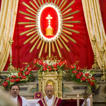 Santa Messa celebrata dal Vescovo Monsignor Morandini e Processione